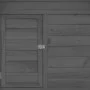 Gallinero madera maciza de abeto gris y blanco 152x96x110 cm de vidaXL, Jaulas y habitáculos para animales pequeños - Ref: Fo...