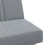 Sofá cama en forma de L tela gris claro 255x140x70 cm en Sofás | Comprar online en Foru.es