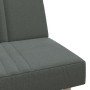 Sofá cama en forma de L tela gris oscuro 255x140x70 cm en Sofás | Comprar online en Foru.es