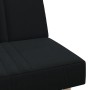 Sofá cama en forma de L tela negro 255x140x70 cm en Sofás | Comprar online en Foru.es
