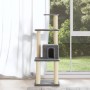 Rascador para gatos con postes de sisal gris claro 105 cm de vidaXL, Mobiliario para gatos - Ref: Foro24-171467, Precio: 53,1...