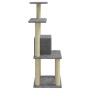 Rascador para gatos con postes de sisal gris claro 105 cm de vidaXL, Mobiliario para gatos - Ref: Foro24-171467, Precio: 53,1...