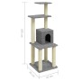 Rascador para gatos con postes de sisal gris claro 105 cm de vidaXL, Mobiliario para gatos - Ref: Foro24-171467, Precio: 53,1...