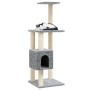 Rascador para gatos con postes de sisal gris claro 104 cm de vidaXL, Mobiliario para gatos - Ref: Foro24-171470, Precio: 47,6...