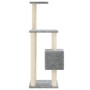 Rascador para gatos con postes de sisal gris claro 104 cm de vidaXL, Mobiliario para gatos - Ref: Foro24-171470, Precio: 47,6...