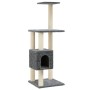 Rascador para gatos con postes de sisal gris oscuro 104 cm de vidaXL, Mobiliario para gatos - Ref: Foro24-171471, Precio: 42,...