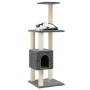 Rascador para gatos con postes de sisal gris oscuro 104 cm de vidaXL, Mobiliario para gatos - Ref: Foro24-171471, Precio: 42,...