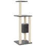 Rascador para gatos con postes de sisal gris oscuro 104 cm de vidaXL, Mobiliario para gatos - Ref: Foro24-171471, Precio: 42,...
