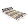 Slatted bed base with 42 slats 7 regions 140x200 cm by vidaXL, Beds and slatted bases - Ref: Foro24-246472, Price: 163,16 €, ...