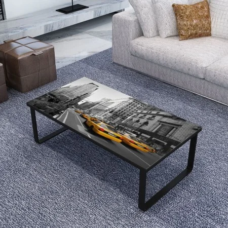 Mesa de centro con tablero de cristal rectangular de vidaXL, Mesas de centro - Ref: Foro24-240967, Precio: 67,64 €, Descuento: %