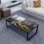 Mesa de centro con tablero de cristal rectangular de vidaXL, Mesas de centro - Ref: Foro24-240967, Precio: 67,64 €, Descuento: %