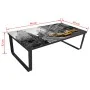 Mesa de centro con tablero de cristal rectangular de vidaXL, Mesas de centro - Ref: Foro24-240967, Precio: 67,64 €, Descuento: %
