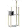 Rascador para gatos con postes de sisal gris claro 147 cm de vidaXL, Mobiliario para gatos - Ref: Foro24-171477, Precio: 42,8...