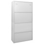 Armario oficina puerta corredera acero gris claro 90x40x180 cm de vidaXL, Taquillas y armarios de almacenamiento - Ref: Foro2...