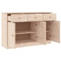 Aparador ALTA madera maciza de pino 112x35x73 cm de vidaXL, Aparadores - Ref: Foro24-353937, Precio: 162,78 €, Descuento: %