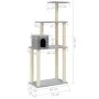 Cat scratching post with light gray sisal posts 147 cm by vidaXL, Cat furniture - Ref: Foro24-171477, Price: 42,27 €, Discoun...