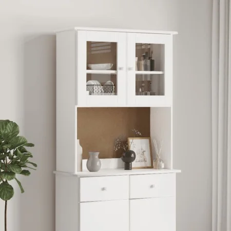 Armario superior de tocador ALTA madera pino blanco 77x30x92cm de vidaXL, Aparadores - Ref: Foro24-353946, Precio: 130,51 €, ...