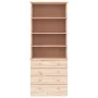 Librería con cajones ALTA madera maciza de pino 77x35x186,5 cm de vidaXL, Librerías y estanterías - Ref: Foro24-353953, Preci...