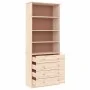 Librería con cajones ALTA madera maciza de pino 77x35x186,5 cm de vidaXL, Librerías y estanterías - Ref: Foro24-353953, Preci...