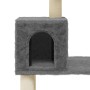 Rascador para gatos con postes de sisal gris oscuro 147 cm de vidaXL, Mobiliario para gatos - Ref: Foro24-171478, Precio: 53,...