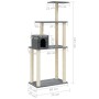 Rascador para gatos con postes de sisal gris oscuro 147 cm de vidaXL, Mobiliario para gatos - Ref: Foro24-171478, Precio: 53,...