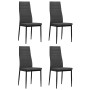 Sillas de comedor 4 unidades tela gris oscuro de vidaXL, Sillas de comedor - Ref: Foro24-246180, Precio: 145,85 €, Descuento: %