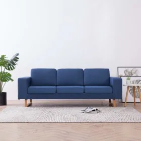 3-Sitzer-Sofa aus blauem Stoff von vidaXL, Sofas - Ref: Foro24-281386, Preis: 463,53 €, Rabatt: %