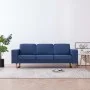 Three-seater blue fabric sofa by vidaXL, Sofas - Ref: Foro24-281386, Price: 463,53 €, Discount: %