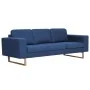 Three-seater blue fabric sofa by vidaXL, Sofas - Ref: Foro24-281386, Price: 463,53 €, Discount: %