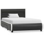 Estructura cama y LED cuero sintético gris antracita 90x200 cm de vidaXL, Camas y somieres - Ref: Foro24-284978, Precio: 272,...