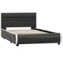 Estructura cama y LED cuero sintético gris antracita 90x200 cm de vidaXL, Camas y somieres - Ref: Foro24-284978, Precio: 268,...
