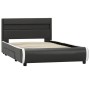 Estructura cama y LED cuero sintético gris antracita 90x200 cm de vidaXL, Camas y somieres - Ref: Foro24-284978, Precio: 272,...