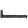 Estructura cama y LED cuero sintético gris antracita 90x200 cm de vidaXL, Camas y somieres - Ref: Foro24-284978, Precio: 268,...