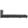 Estructura cama y LED cuero sintético gris antracita 90x200 cm de vidaXL, Camas y somieres - Ref: Foro24-284978, Precio: 272,...