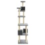 Rascador para gatos con postes de sisal gris claro 188 cm de vidaXL, Mobiliario para gatos - Ref: Foro24-171489, Precio: 91,3...