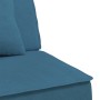 Sofá cama en forma de L terciopelo azul 255x140x70 cm en Sofás | Comprar online en Foru.es