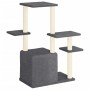 Rascador para gatos con postes de sisal gris oscuro 97,5 cm de vidaXL, Mobiliario para gatos - Ref: Foro24-172051, Precio: 41...