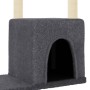 Rascador para gatos con postes de sisal gris oscuro 97,5 cm de vidaXL, Mobiliario para gatos - Ref: Foro24-172051, Precio: 41...