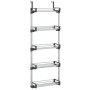 Organizador de puerta con 5 estantes aluminio 52x20x135 cm en Organización y almacenamiento | Comprar online en Foru.es