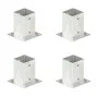 Anclajes para postes 4 unidades metal galvanizados 91 mm de vidaXL, Postes de cerca - Ref: Foro24-145449, Precio: 31,74 €, De...