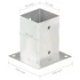 Anclajes para postes 4 unidades metal galvanizados 91 mm de vidaXL, Postes de cerca - Ref: Foro24-145449, Precio: 31,74 €, De...