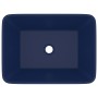 Lavabo de lujo de cerámica azul oscuro mate 41x30x12 cm de vidaXL, Lavabos - Ref: Foro24-147045, Precio: 79,07 €, Descuento: %