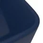 Lavabo de lujo de cerámica azul oscuro mate 41x30x12 cm de vidaXL, Lavabos - Ref: Foro24-147045, Precio: 77,49 €, Descuento: %
