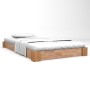 Estructura de cama madera maciza de roble 120x200 cm de vidaXL, Camas y somieres - Ref: Foro24-247257, Precio: 161,20 €, Desc...