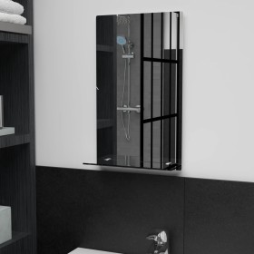 Espejo de pared con estante de vidrio templado 30x50 cm de vidaXL, Espejos - Ref: Foro24-249435, Precio: 24,44 €, Descuento: %