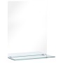 Espejo de pared con estante de vidrio templado 30x50 cm de vidaXL, Espejos - Ref: Foro24-249435, Precio: 24,44 €, Descuento: %