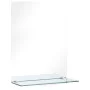 Wall mirror with tempered glass shelf 30x50 cm by vidaXL, Mirrors - Ref: Foro24-249435, Price: 24,20 €, Discount: %