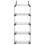 Organizador de puerta con 5 estantes aluminio 52x20x135 cm en Organización y almacenamiento | Comprar online en Foru.es
