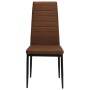 Sillas de comedor 6 unidades tela marrón de vidaXL, Sillas de comedor - Ref: Foro24-275334, Precio: 244,83 €, Descuento: %