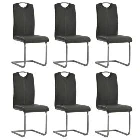 Freischwinger Esszimmerstühle 6 Einheiten Kunstleder grau von vidaXL, Essstühle - Ref: Foro24-275462, Preis: 372,75 €, Rabatt: %